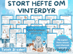 Leseforståelse vinterdyr - ENGELSK
