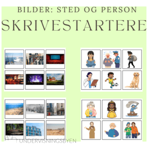 Skrivestartere: sted og person (bilder)