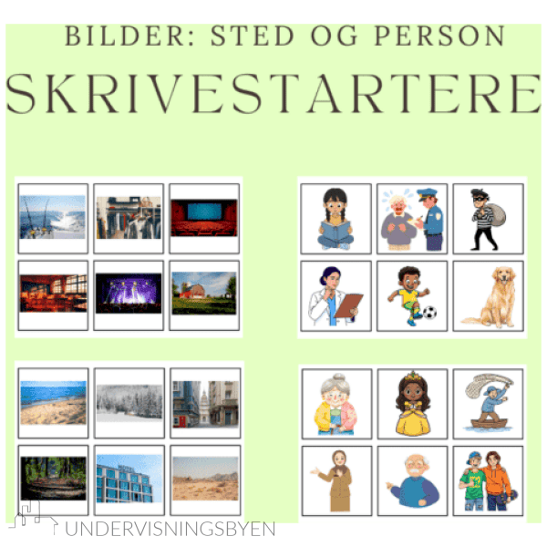 Skrivestartere Sted Og Person bilder Skrivestartere Sted Og Person bilder
