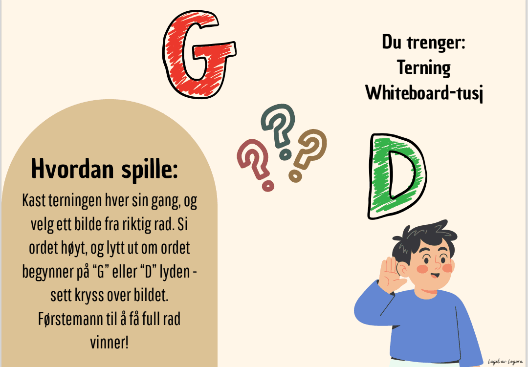 Lytt ut lyd - G eller D? - Bilde 2