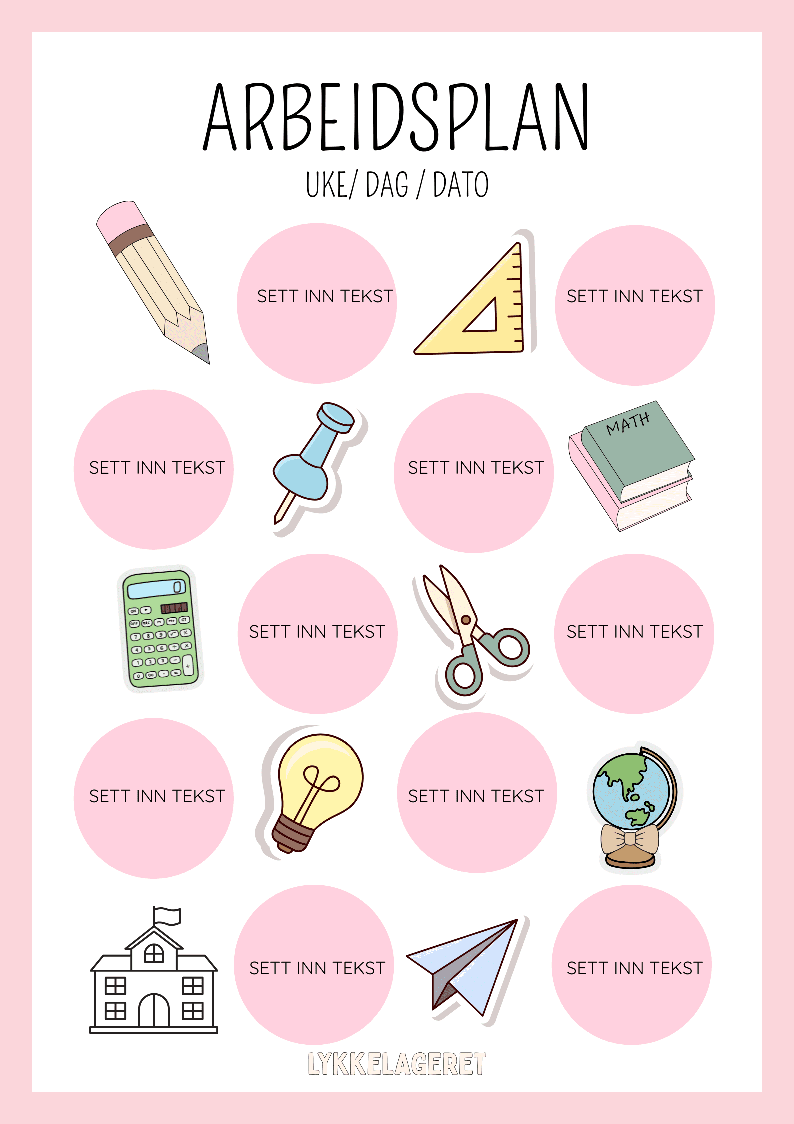 ARBEIDSPLANER - Bilde 3