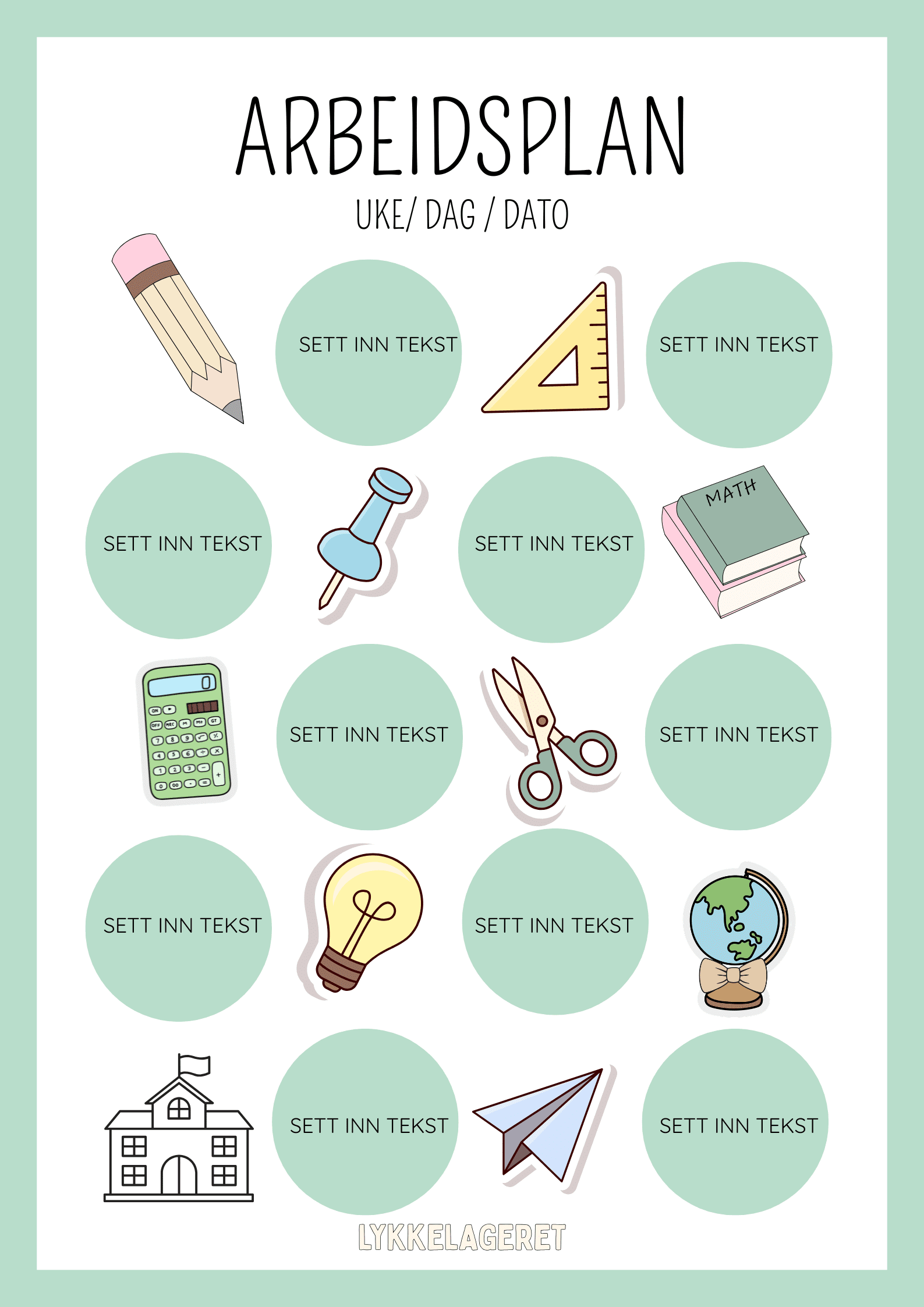 ARBEIDSPLANER - Bilde 4