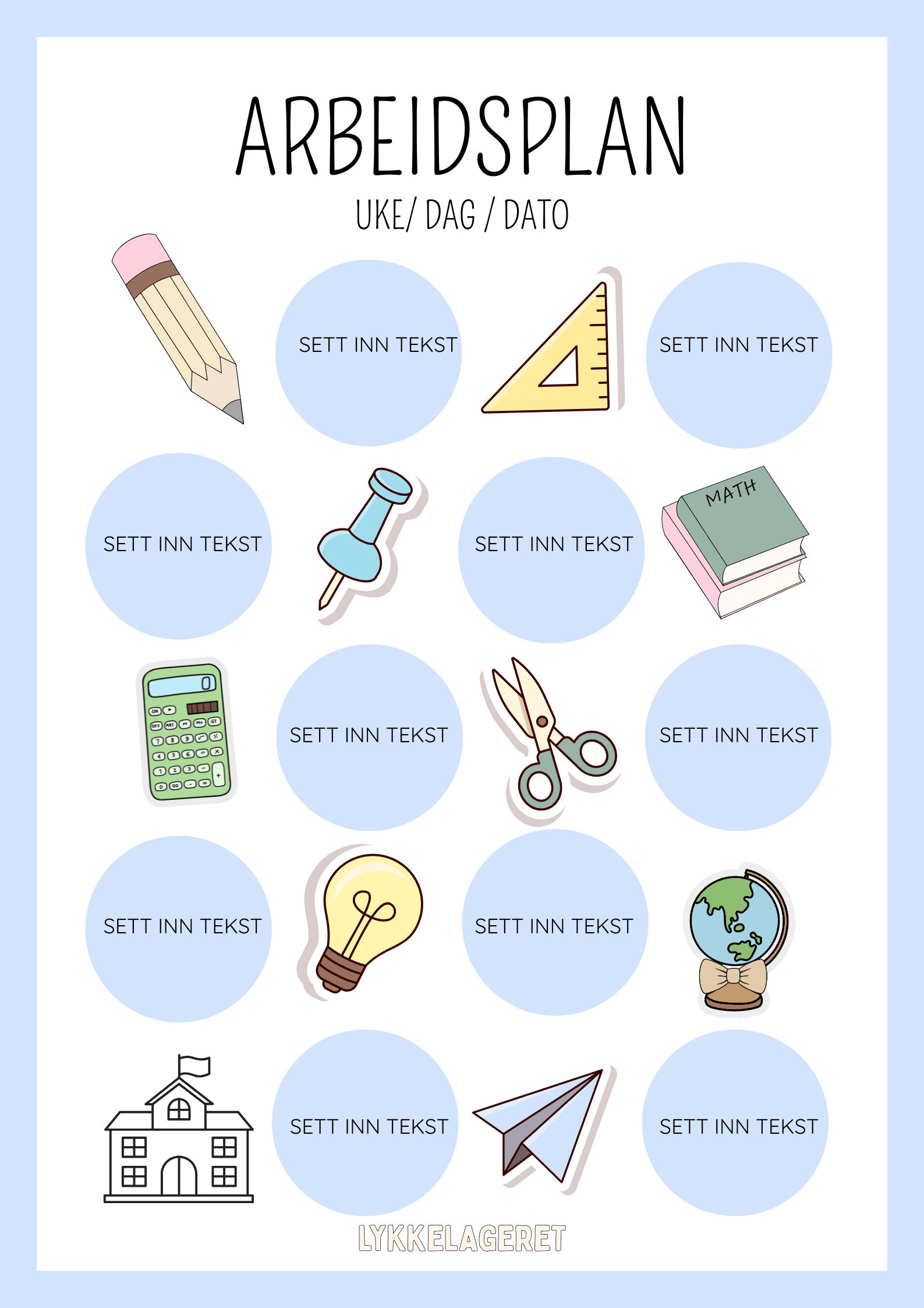 ARBEIDSPLANER - Bilde 5