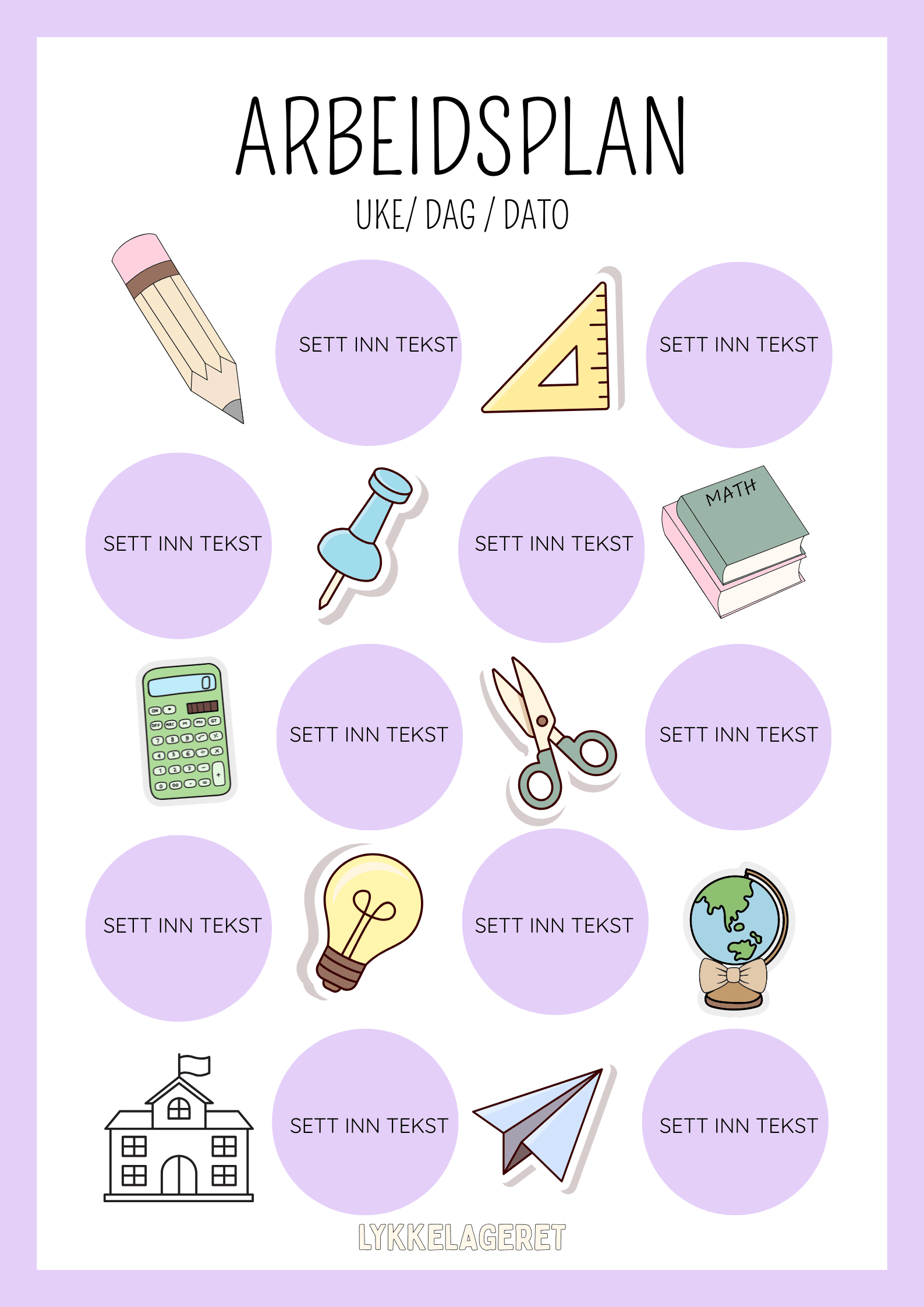 ARBEIDSPLANER - Bilde 6