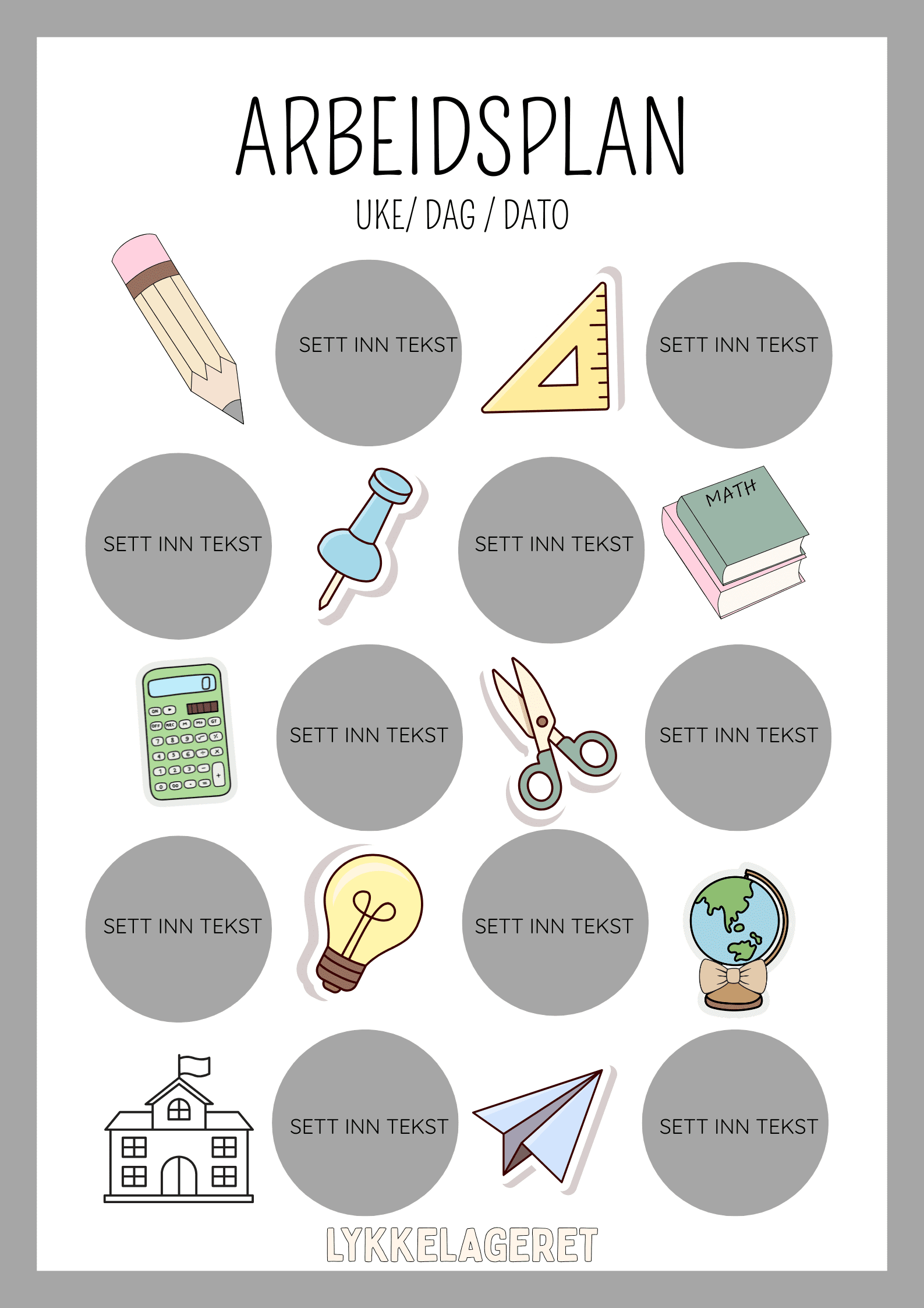 ARBEIDSPLANER - Bilde 7