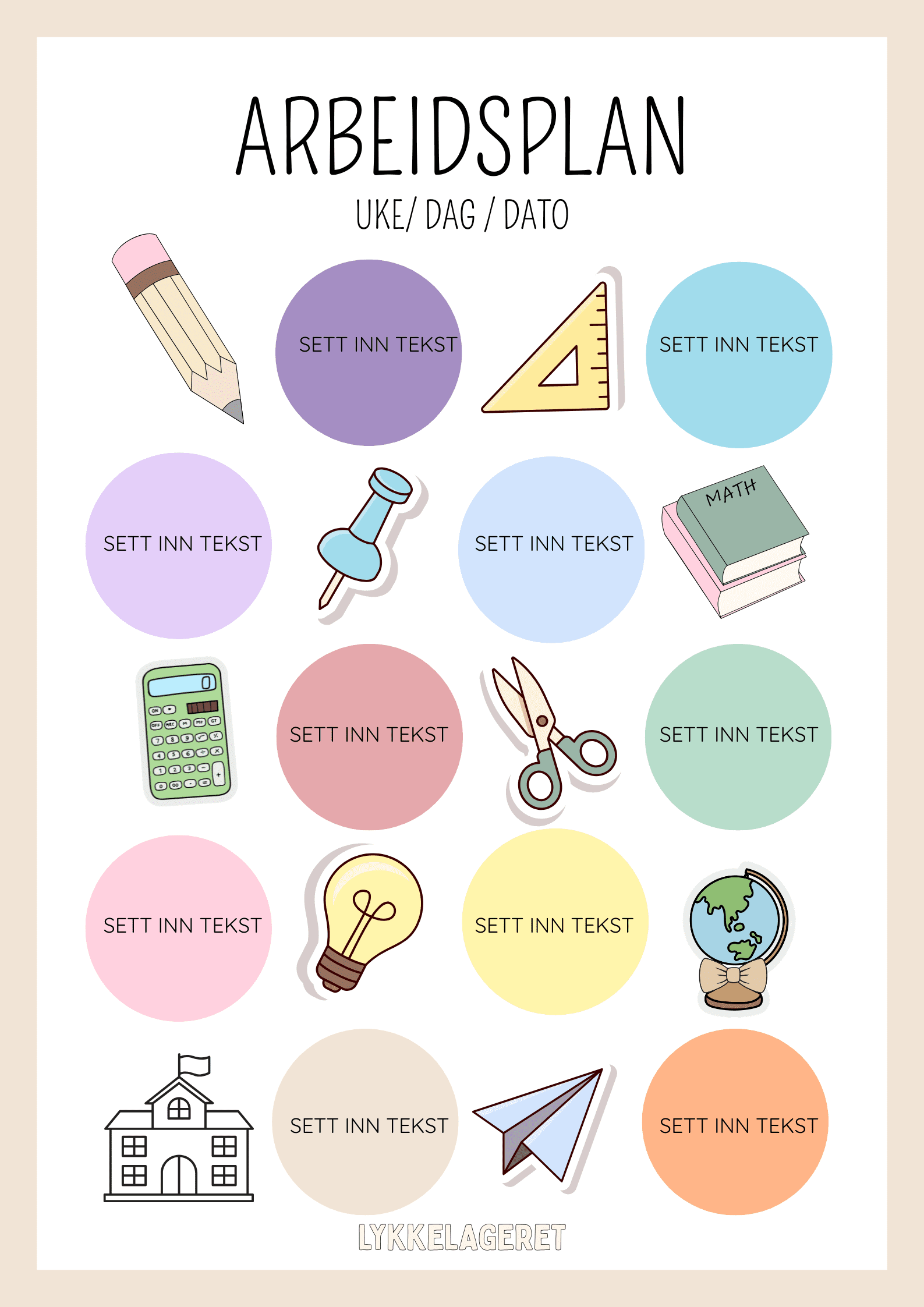 ARBEIDSPLANER - Bilde 8