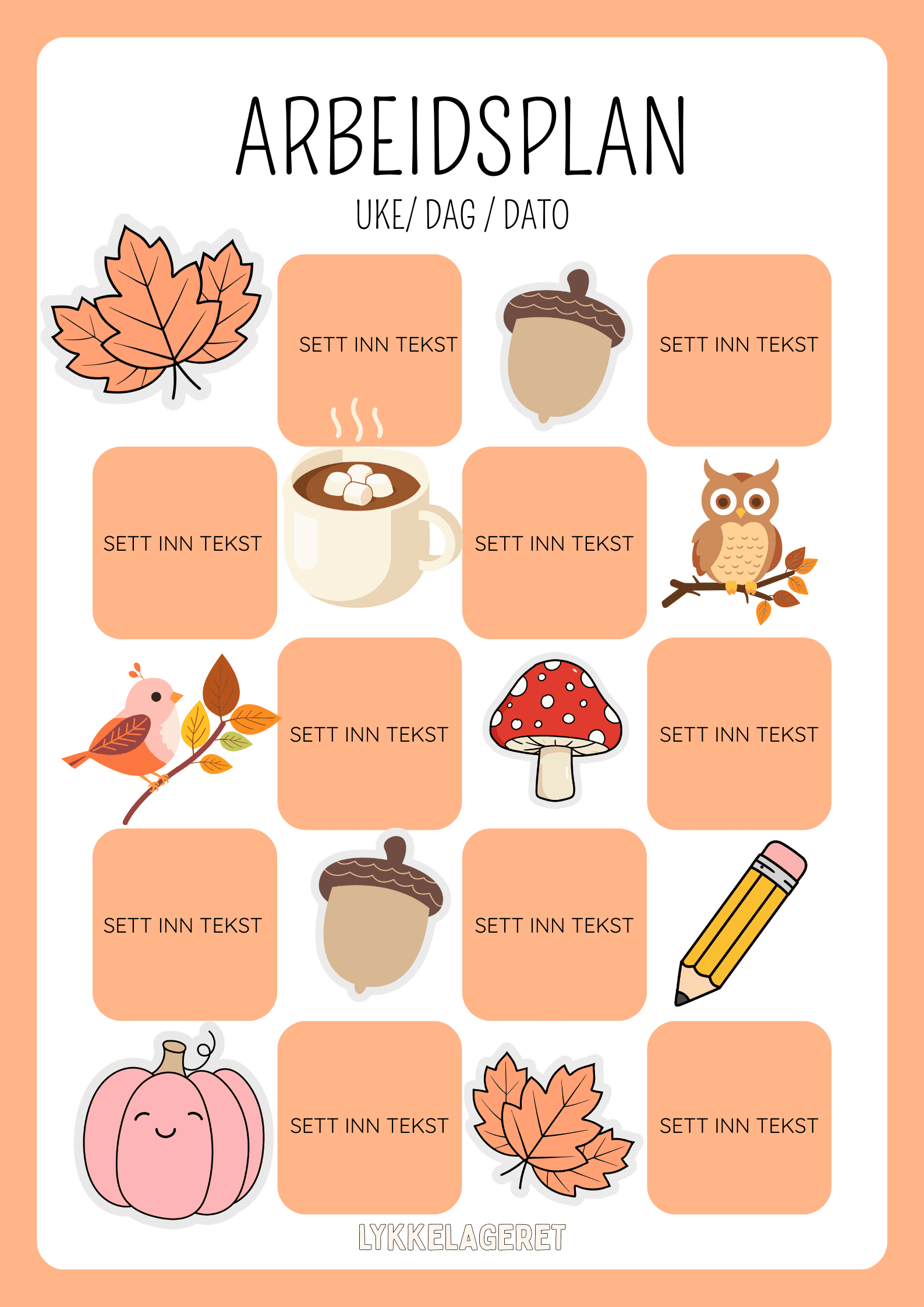 ARBEIDSPLANER - Bilde 15