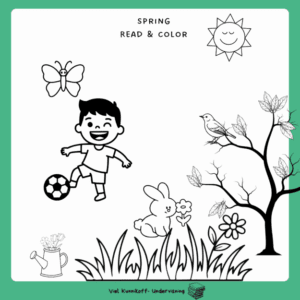 Spring - Read and color