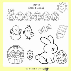 Easter - Read and color