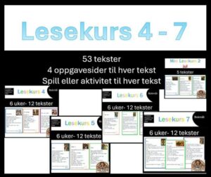 Samlepakke lesekurs 4 - 7