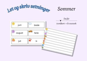 Let og skriv setninger