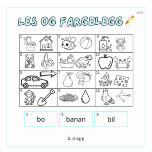 Les og fargelegg: BDP