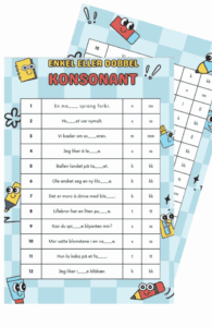 Enkel/dobbel konsonant