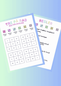 Tre på rad: multiplikasjon