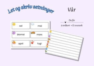 Let og skriv setninger - Vår