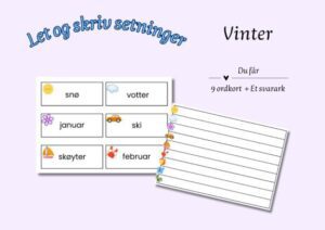 Let og skriv setninger - Vinter