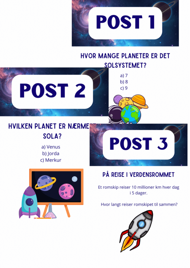 Natursti: planetene