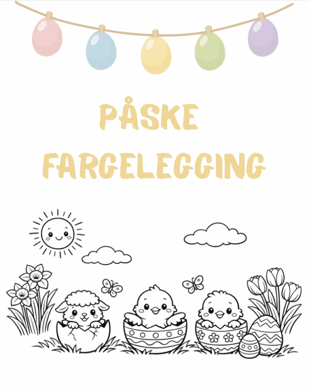 Påske fargelegging