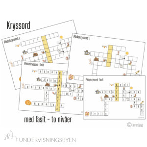 Påskekryssord - to nivåer