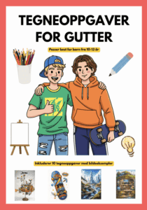 Tegneoppgaver for gutter