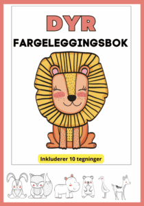 Dyr -fargeleggingsbok