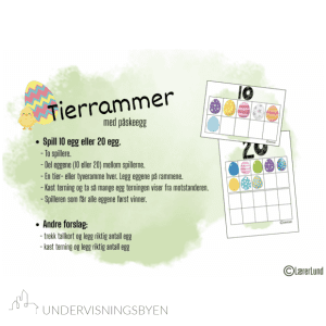 Tierrammer med påskeegg