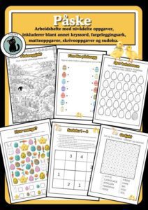 Påskehefte med matte og norskoppgaver 1. - 3. trinn