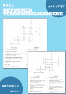 Kryssord verdensreligionene