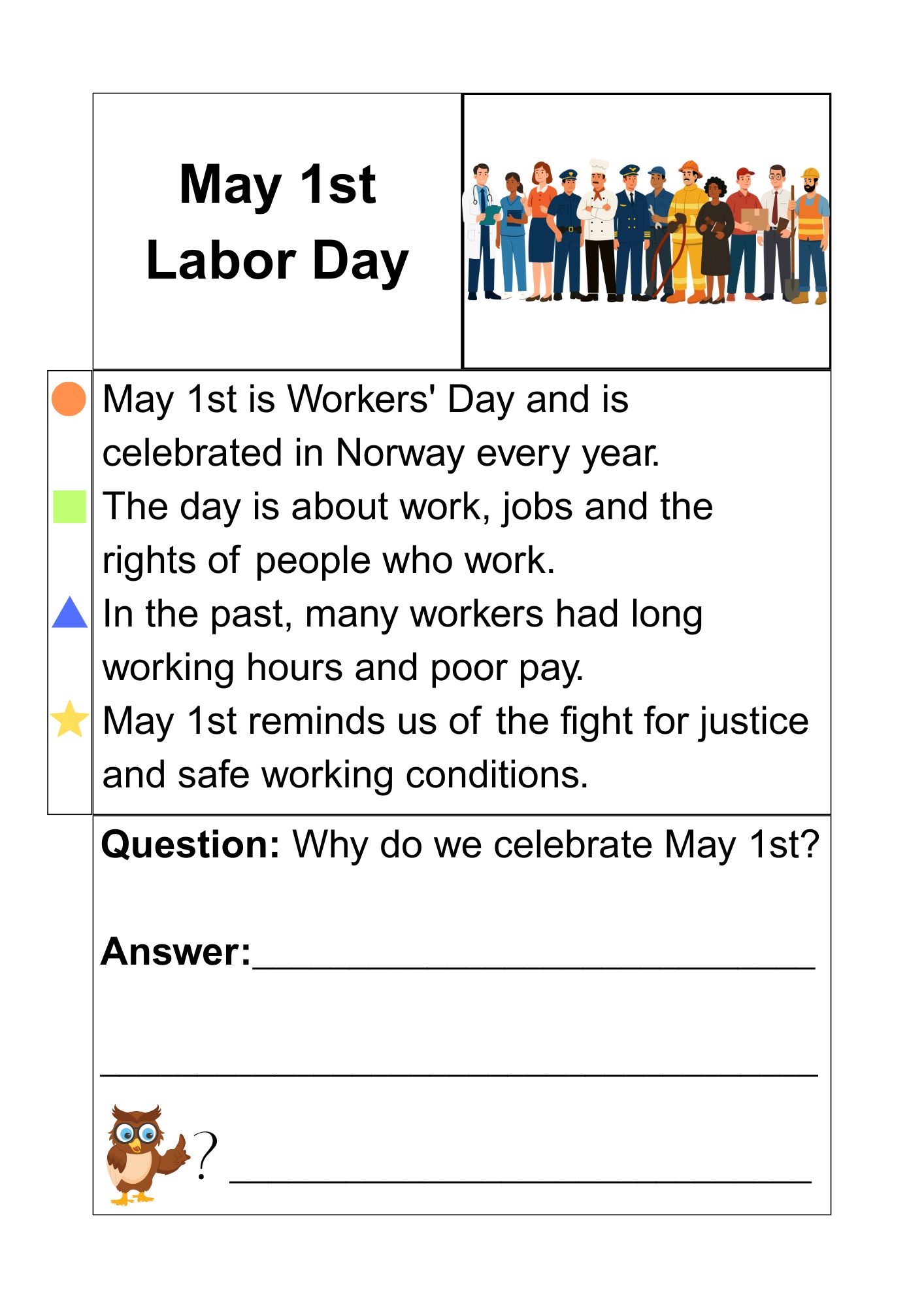 Month of may - factual texts + smal task about anniversaries and cultural and religious events - Bilde 3