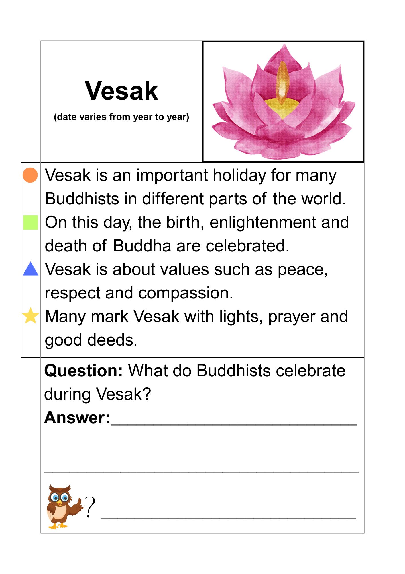 Month of may - factual texts + smal task about anniversaries and cultural and religious events - Bilde 4