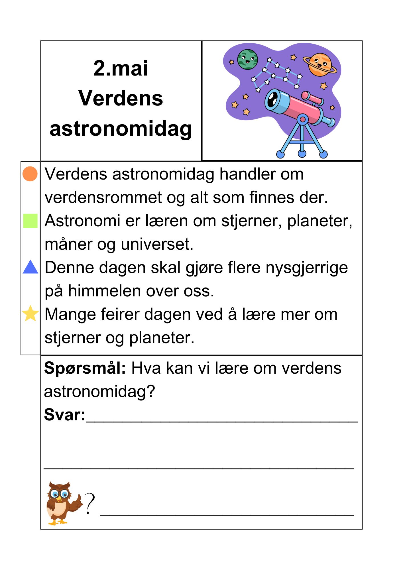 Mai måned - faktatekster om merkedager og kulturelle- og religiøse hendelser + små oppgaver - Bilde 4