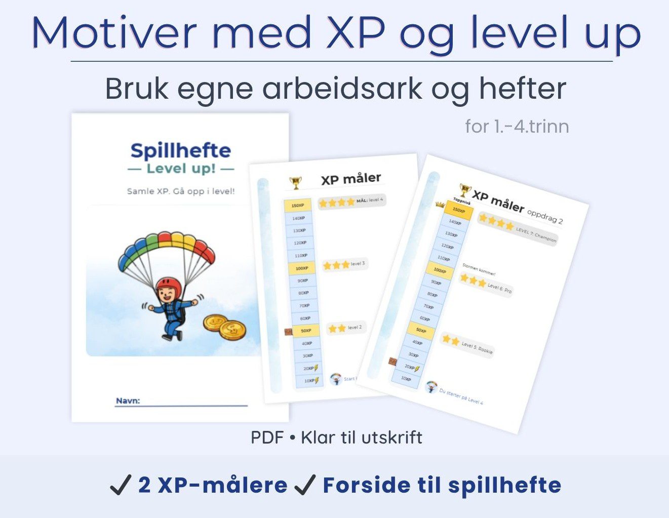 Spillbasert motivasjon med XP – for alle fag