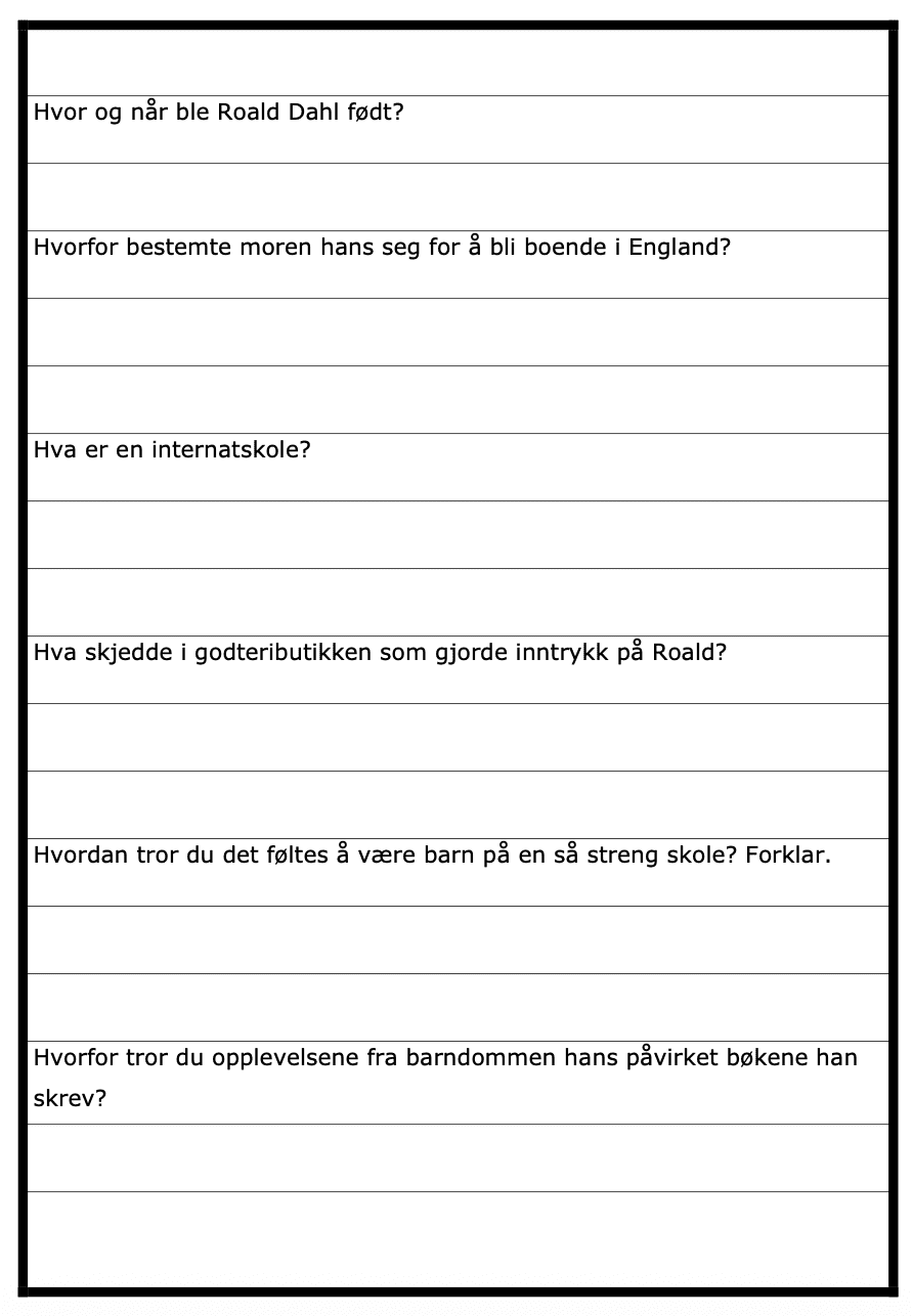 Hvem var Roald Dahl? -BM - 21 sider - ca 4.-6.trinn - Bilde 4