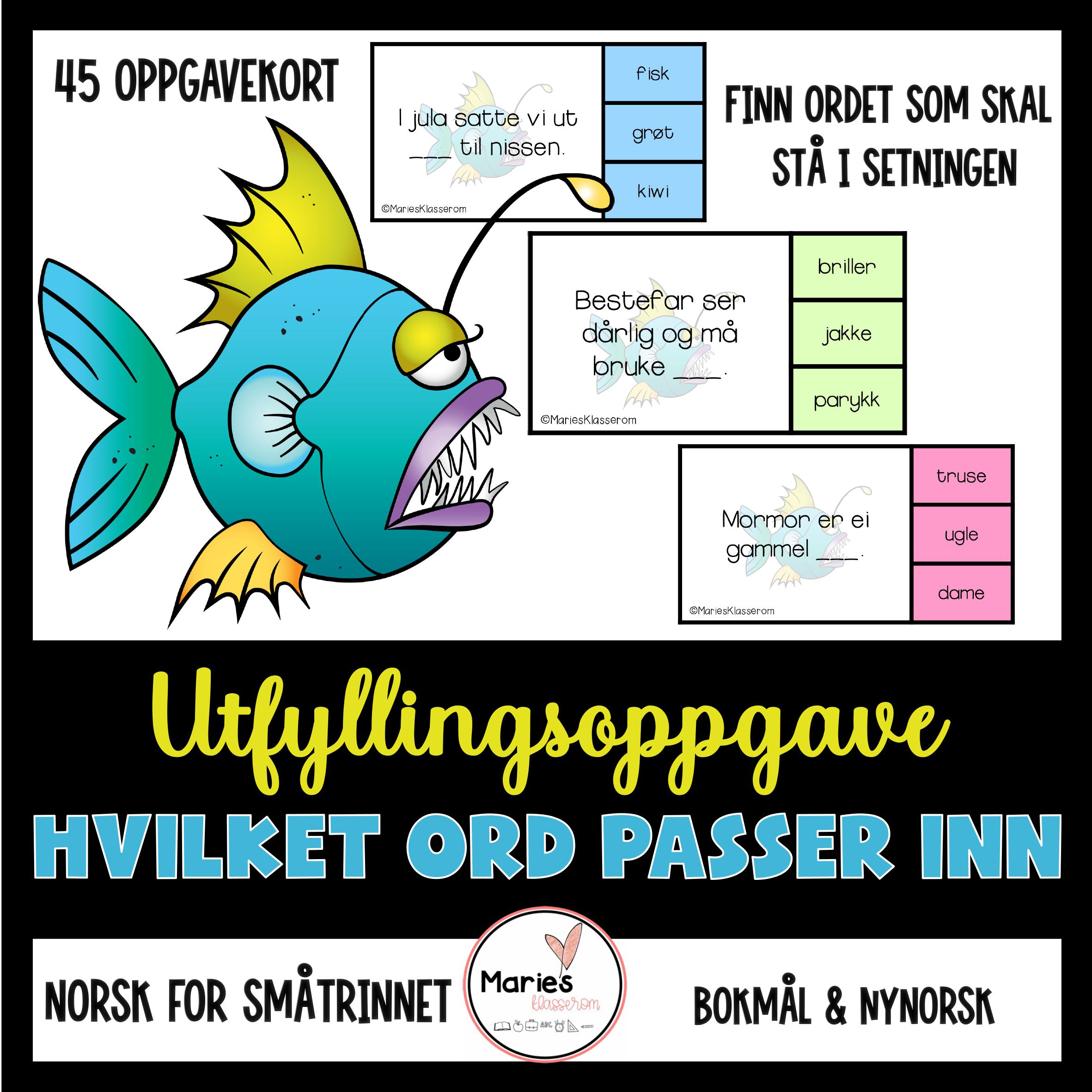 HVILKET ORD PASSER INN?