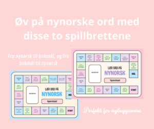Nynorske spill - Bli kjent med nynorsk