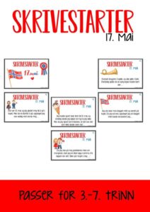 Skrivestartere med tema: 17. mai