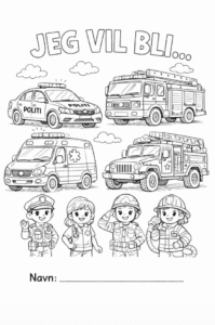 Jeg vil bli... BM - 10 sider - setninger i stavelser - 1.-2.trinn - spesialundervisning