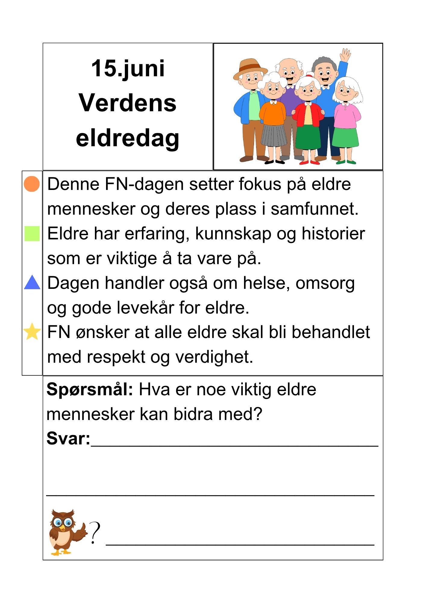 Juni måned - faktatekster om merkedager og kulturelle- og religiøse hendelser + små oppgaver - Bilde 12