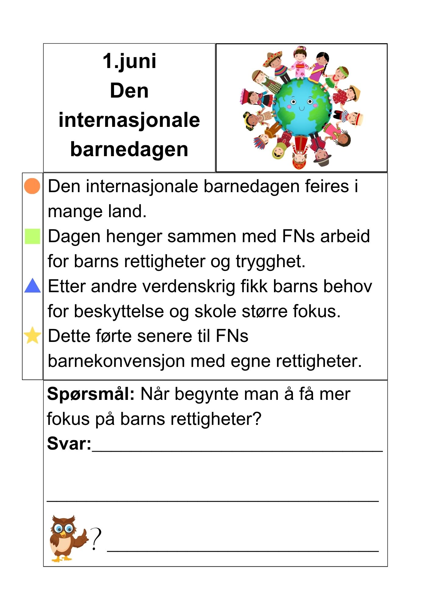 Juni måned - faktatekster om merkedager og kulturelle- og religiøse hendelser + små oppgaver - Bilde 3