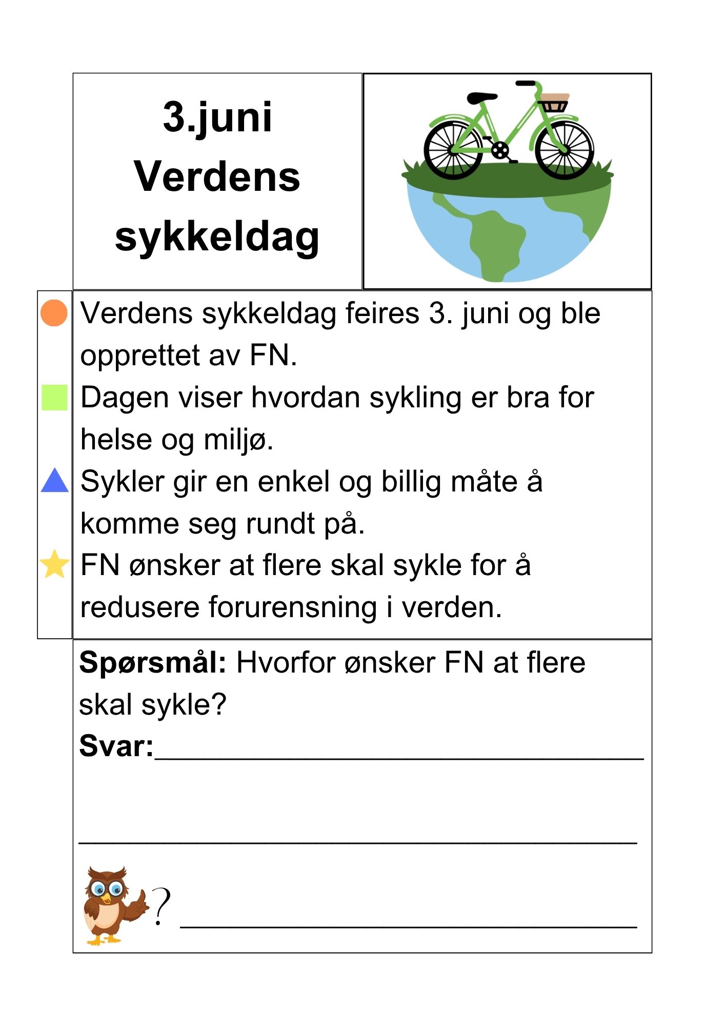 Juni måned - faktatekster om merkedager og kulturelle- og religiøse hendelser + små oppgaver - Bilde 5