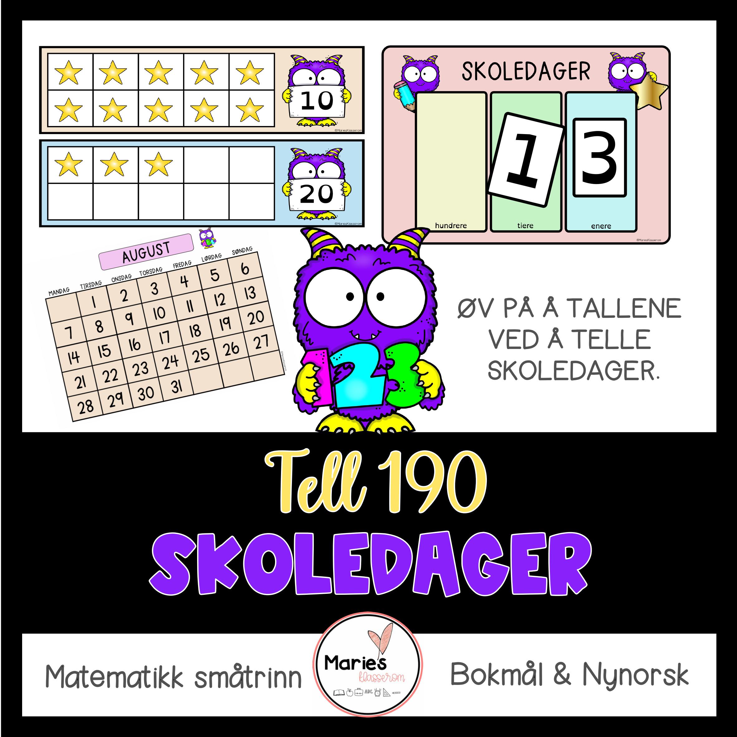 TELL 190 SKOLEDAGER
