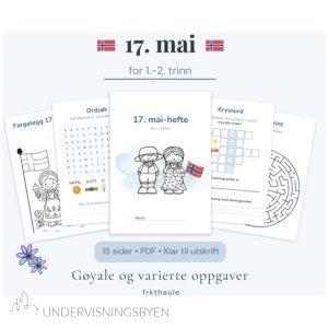 17. mai-hefte for 1.-2. trinn