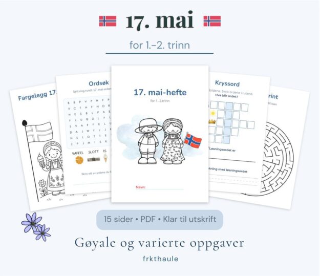 17. mai-hefte for 1.-2. trinn