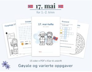 17. mai-hefte for 1.-2. trinn