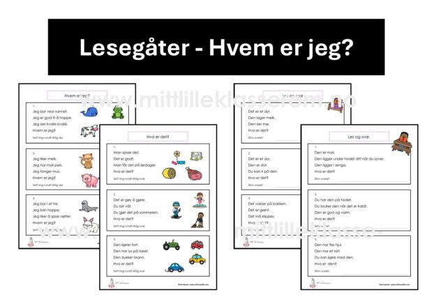 Gåter "Hvem er jeg?"