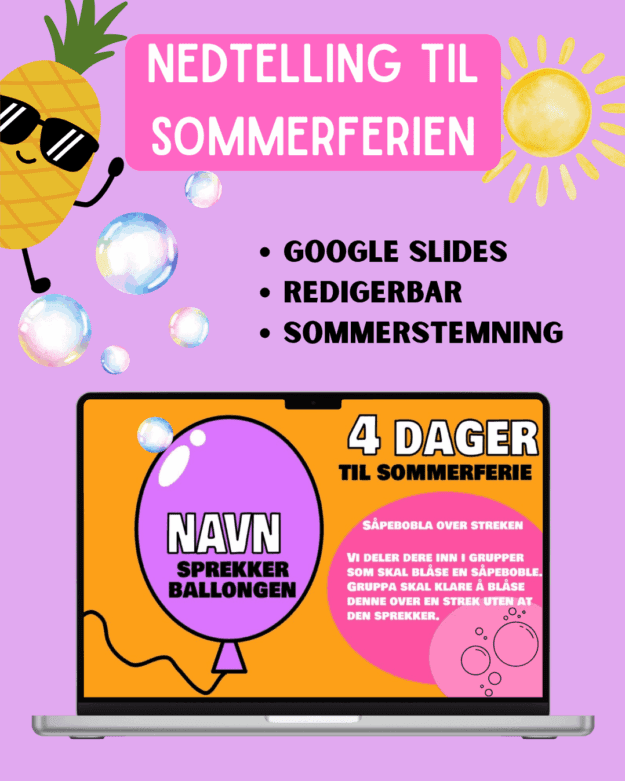 Nedtelling til sommerferie