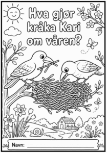 Hva gjør kråka Kari om våren? -BM - sakprosa-10 sider tekst m/spørsmål - ca 3.-4.trinn
