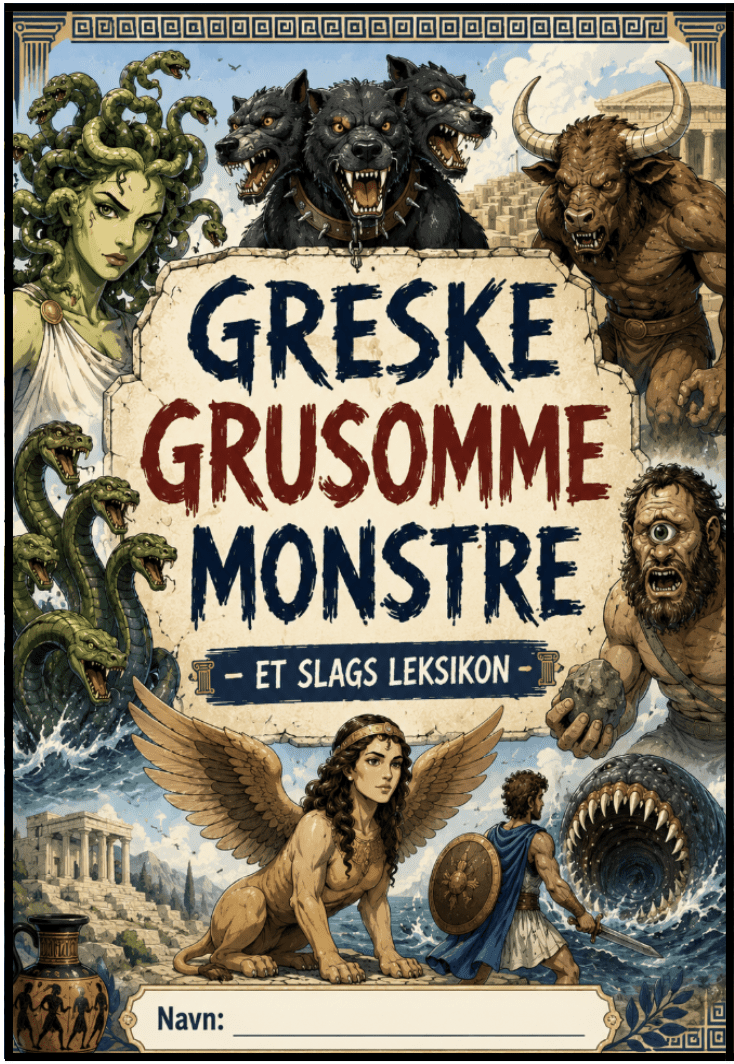 Greske grusomme monstre - BM - 31 sider- ca 5.-7. trinn