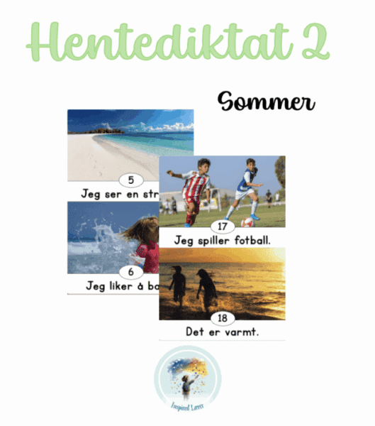 Hentediktat - Sommer - Enkle setninger