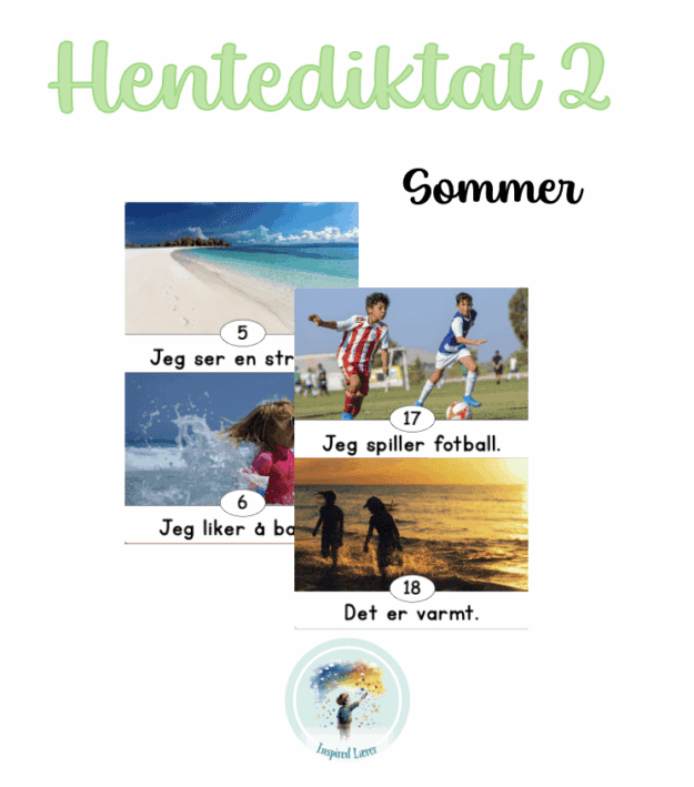 Hentediktat - Sommer - Enkle setninger